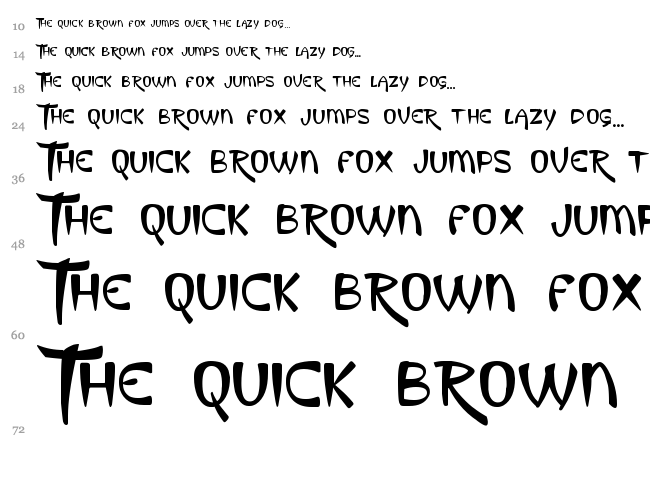 King Luau font waterfall